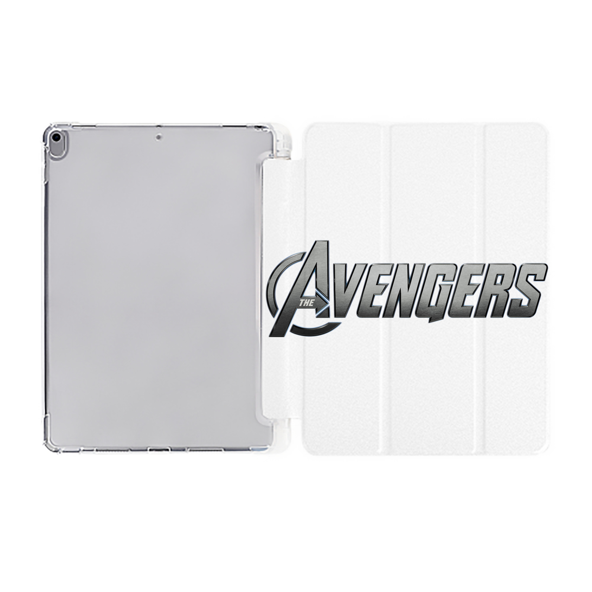 （画像用） アベンジャーズ The Avengers IPad ケース ペン収納付き 三つ折りスタンド PUレザー×シリコン 対応機種9.5/10.5/10.9インチ